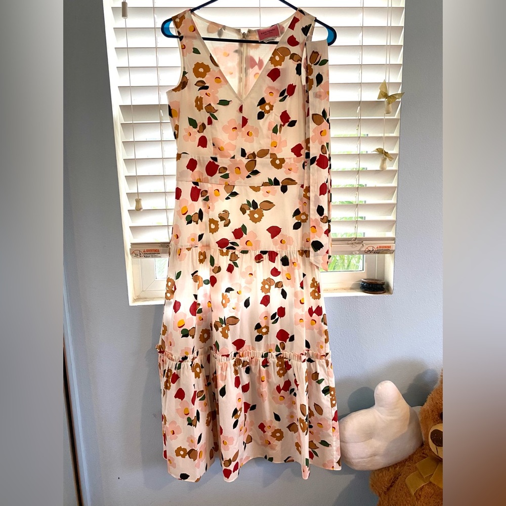 Kate Spade v-neck flower midi dress